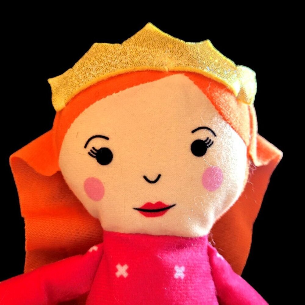 Fairy Queen Princess Cloth Doll 12" Pink Outfit Glitter Crown MGS Group 2017 - Picture 5 of 9